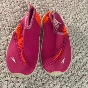 Speedo Kids Water Shoes in Fuchsia and Orange